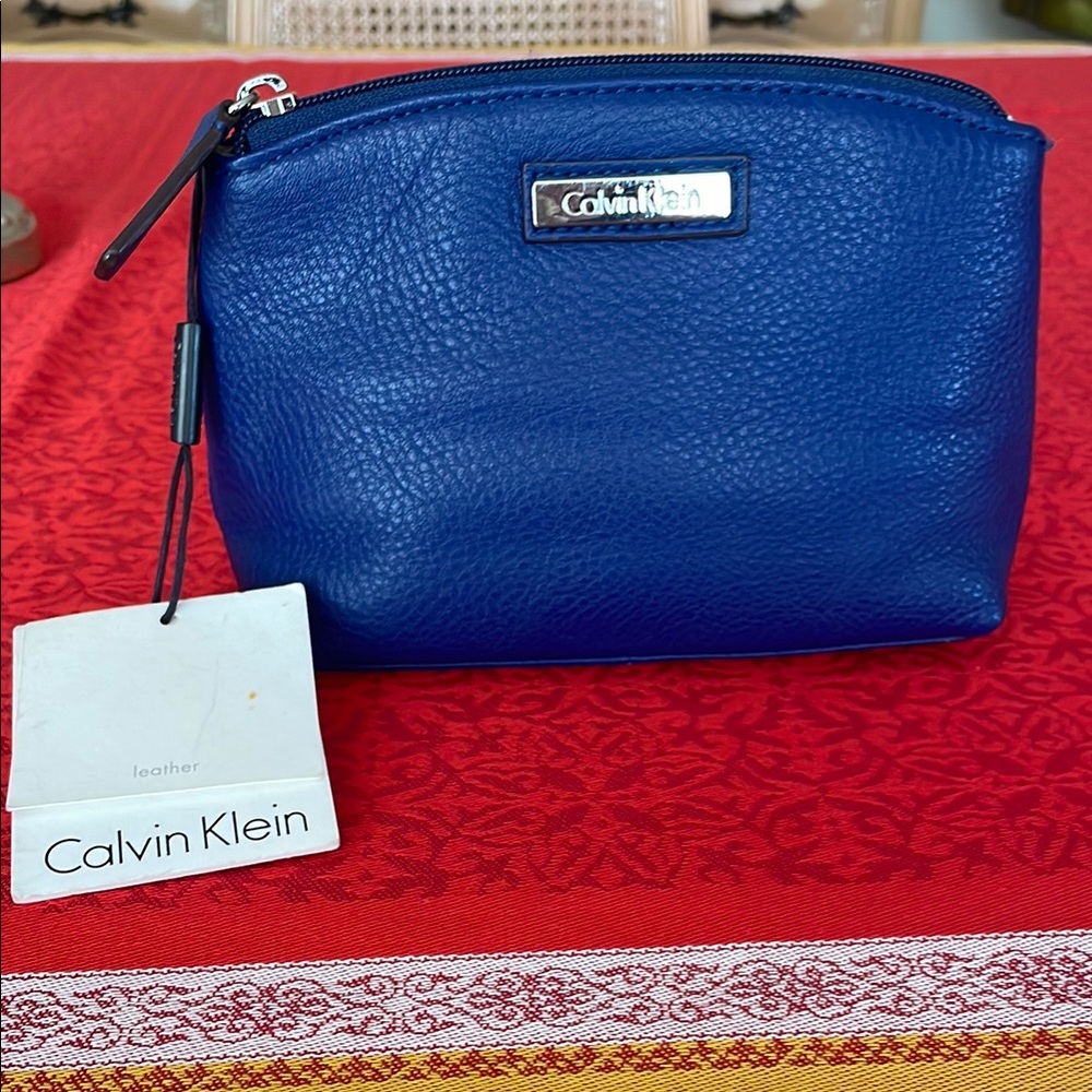 Calvin Klein Blue Leather Women's Bag